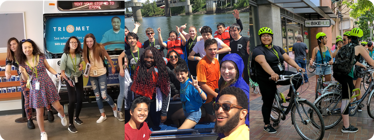 Students in thes ummer cam[p