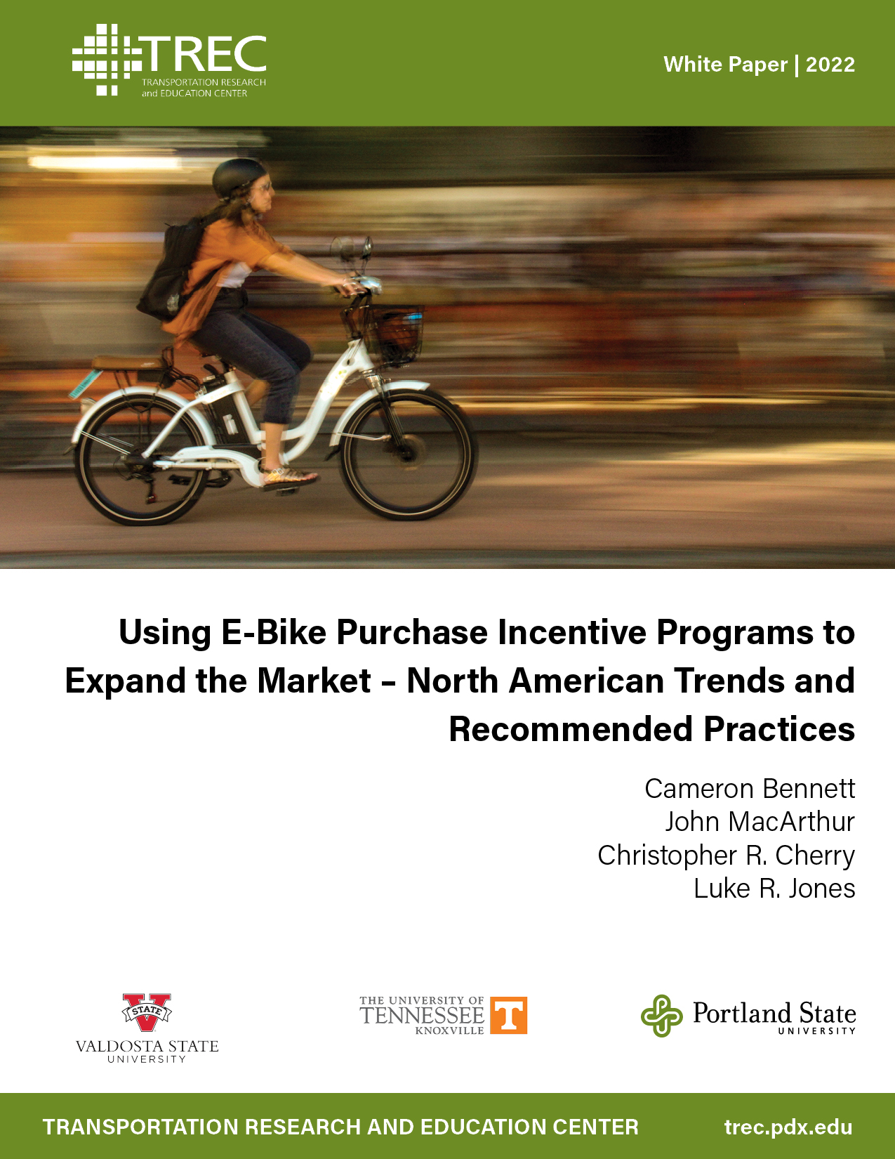 Using E-Bike Purchase Incentive Programs to Expand the Market – North American Trends and Recommended Practices 